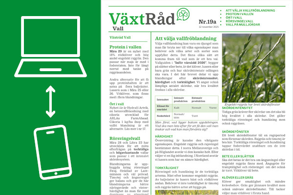 Växtodlingsbrev, brev och digitalt